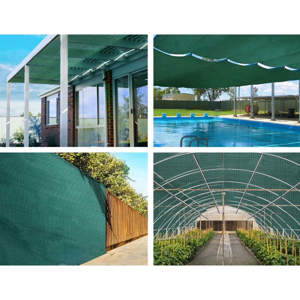 Sun Shade Cloth Sail Garden Roll Mesh Grey 175GSM - 3.66x10m