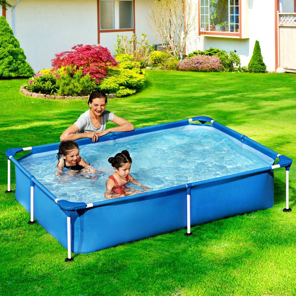 Swimming Pool Above Ground Frame Pools Outdoor Steel Pro 2.2 X 1.5M