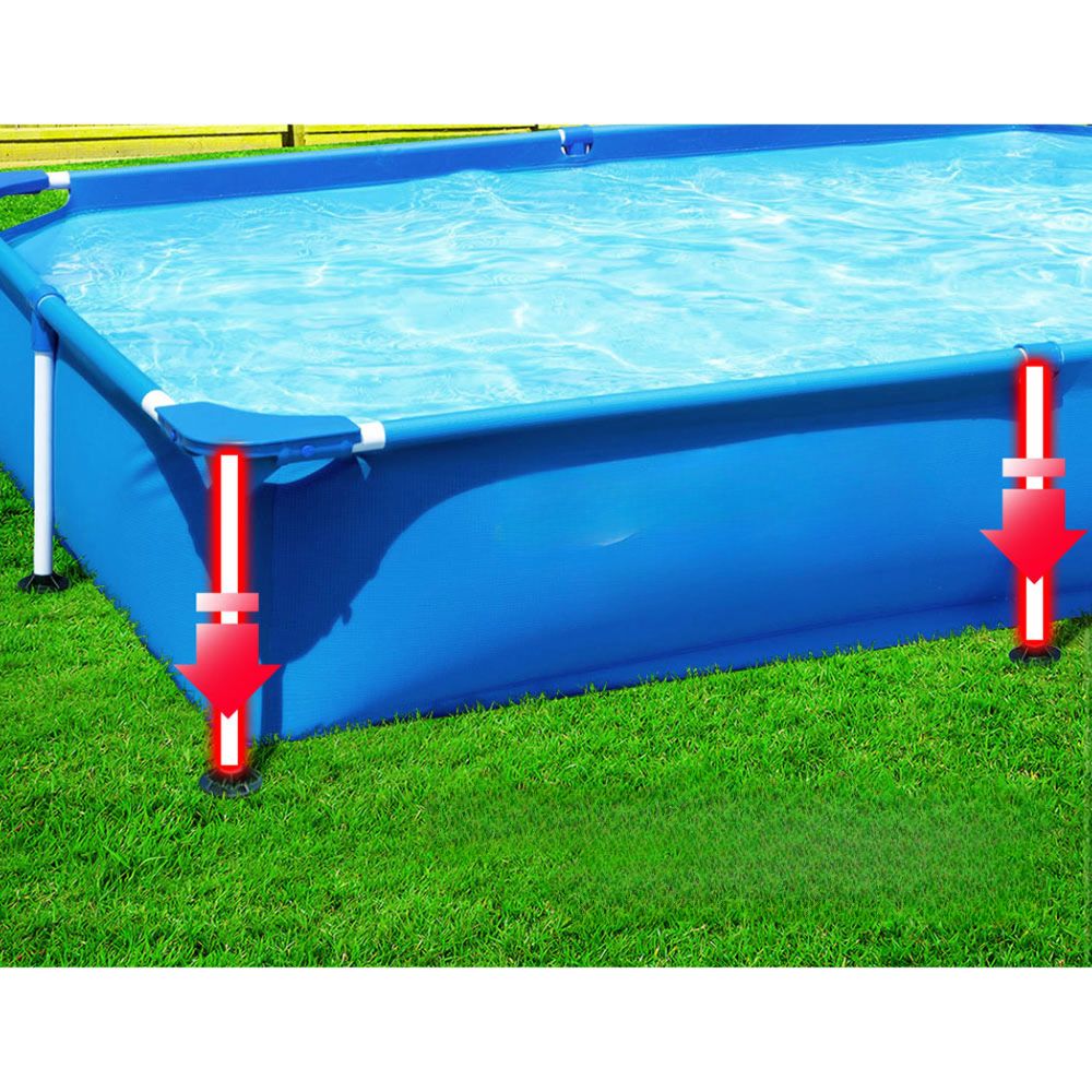 Swimming Pool Above Ground Frame Pools Outdoor Steel Pro 2.2 X 1.5M