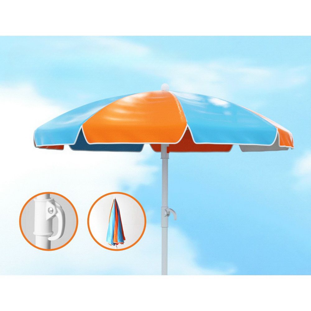 Kids Outdoor Table Chairs Picnic Bench Umbrella Sand Pit Box Set - Wood