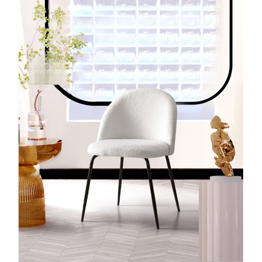 Dining Chairs Accent Chairs Armchair Kitchen Sherpa Boucle Chair White