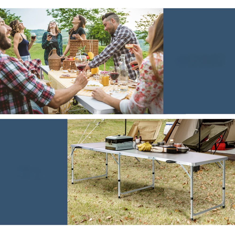 Folding Camping Table Portable Picnic Garden - 240CM