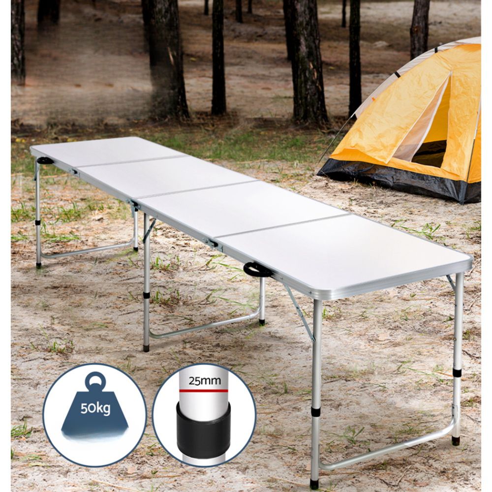 Folding Camping Table Portable Picnic Garden - 240CM