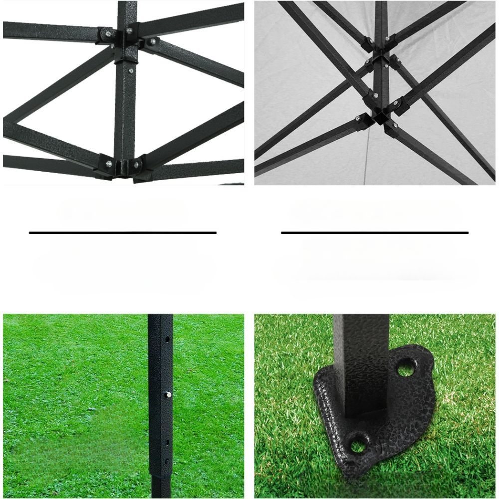 Gazebo Pop Up Marquee Folding Tent Shade Navy - 3x4.5m