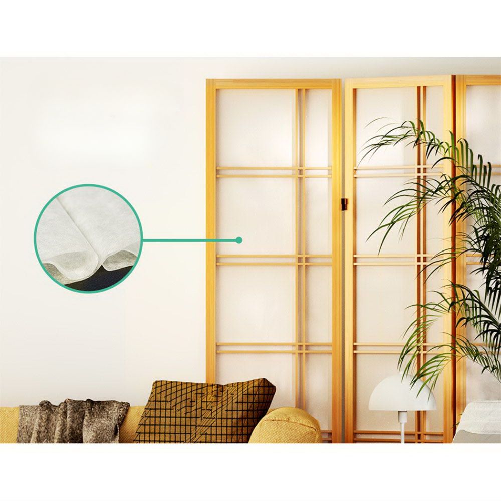 Room Divider Screen Privacy Wood Dividers Stand 6 Panel Natural