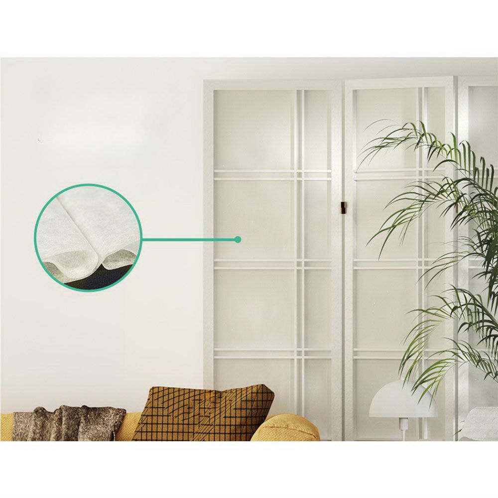 Room Divider Screen Privacy Wood Dividers Stand 4 Panel White
