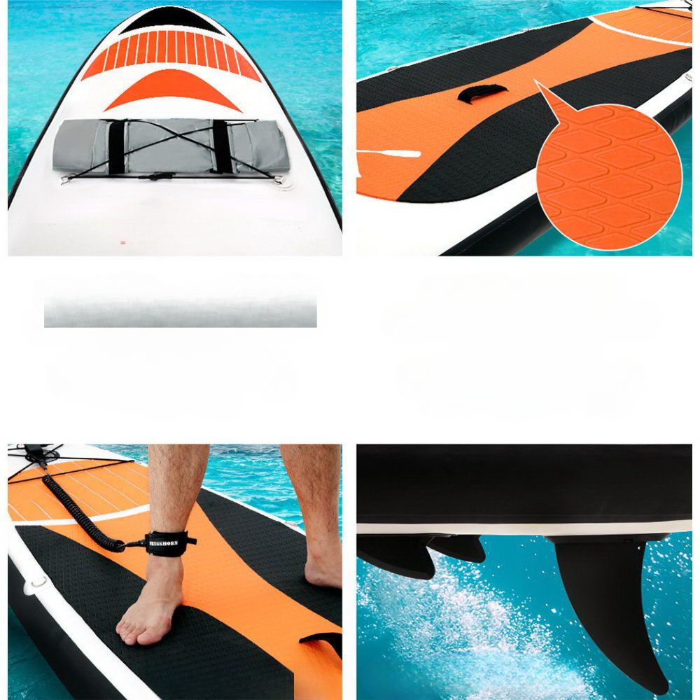 Stand Up Paddle Board Inflatable Surfboard Kayak Red Black White - 11ft