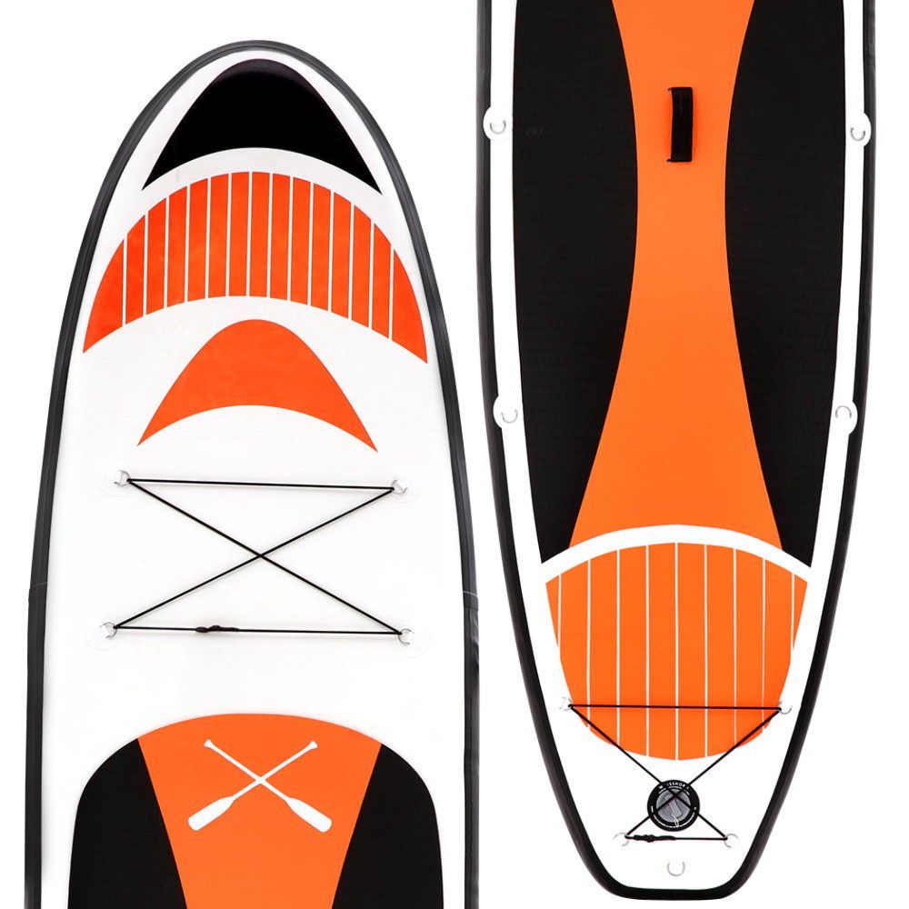 Stand Up Paddle Board Inflatable Surfboard Kayak Red Black White - 11ft