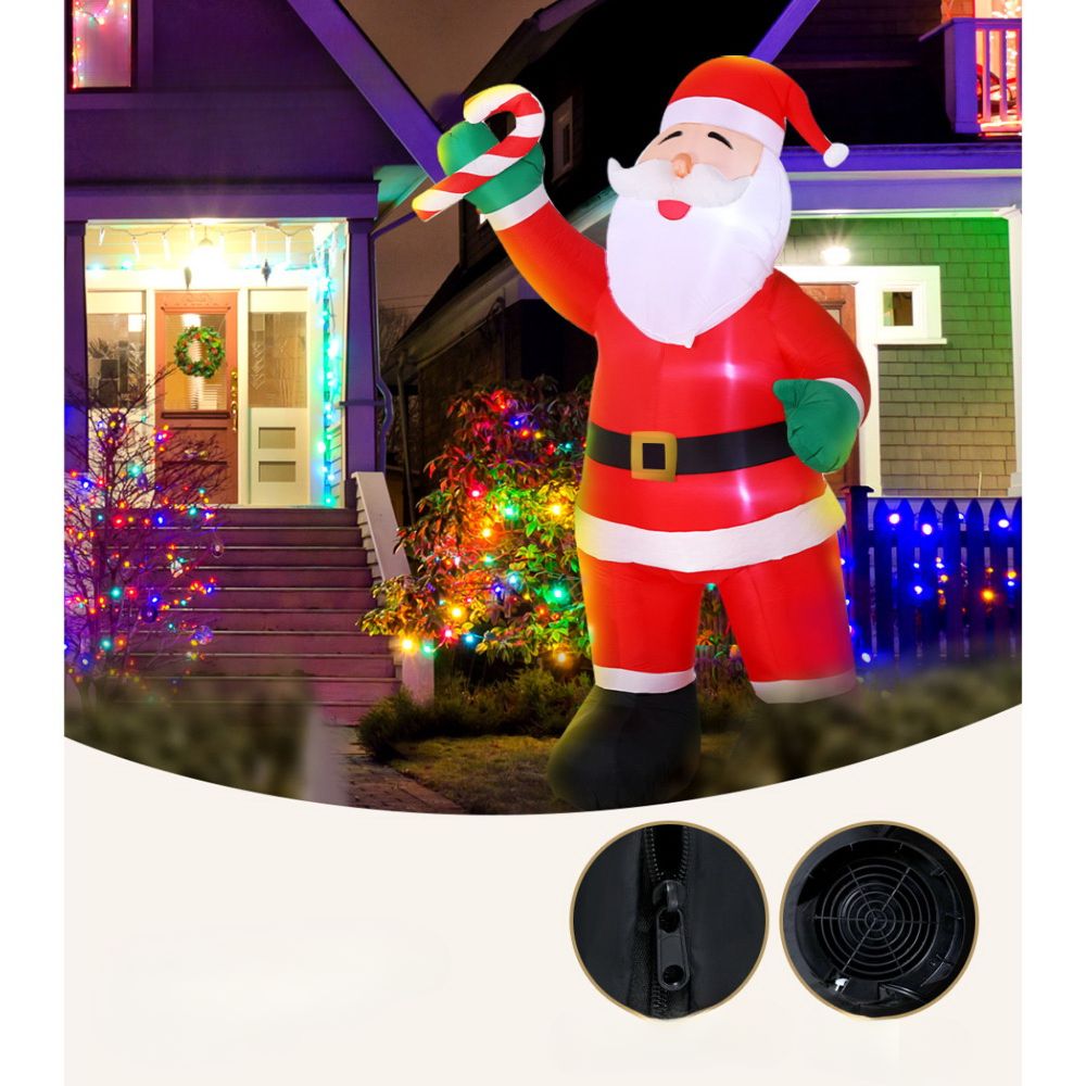 Christmas Inflatable Snowman Xmas Lights Outdoor Decor - 3m