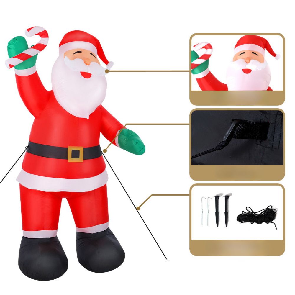 Christmas Inflatable Snowman Xmas Lights Outdoor Decor - 3m