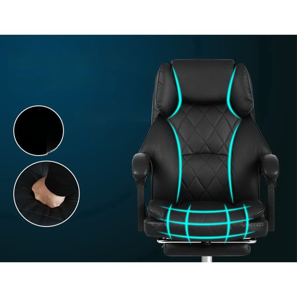 Office Chair Gaming Computer Executive Chairs Leather Seat Recliner