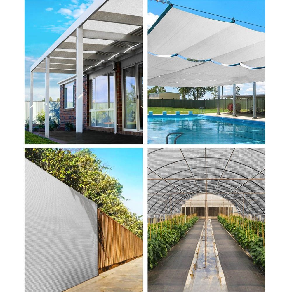 Outdoor Shade Cloth UV Sun Sail Garden Mesh Roll - 3.66x30m