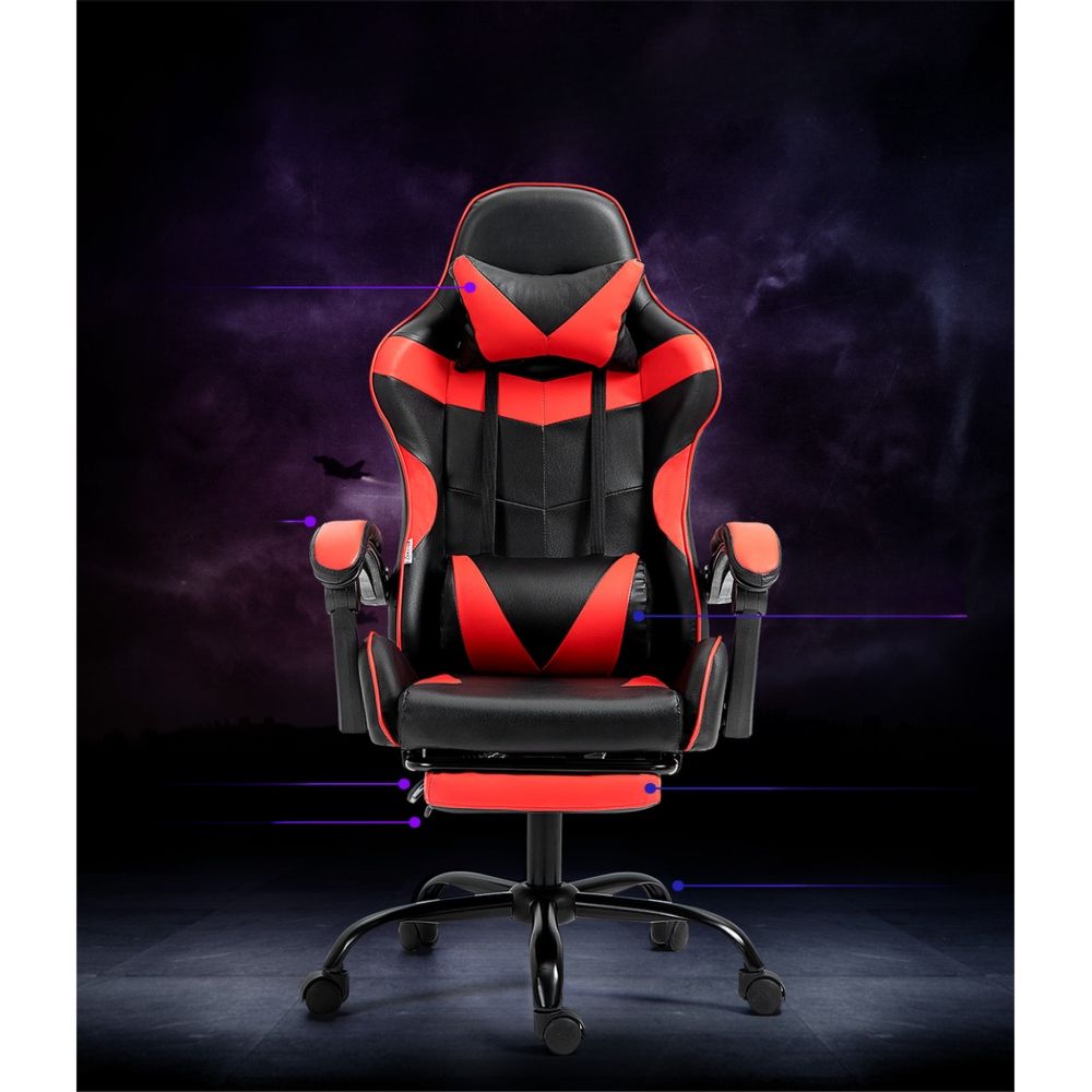 Office Chair Gaming Computer Executive Chairs Racing Seat Recliner Red