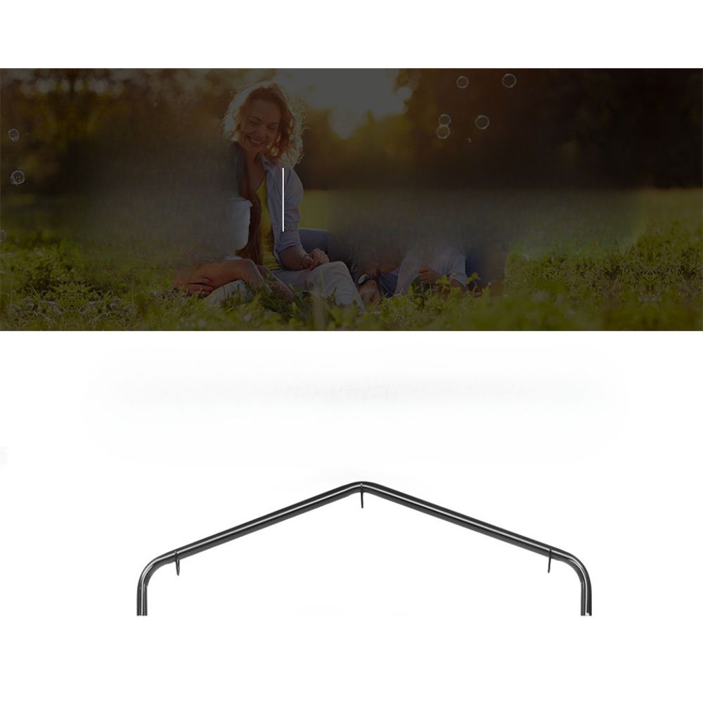 Outdoor Hammock Chair with Stand Tassel Hanging Rope - Grey
