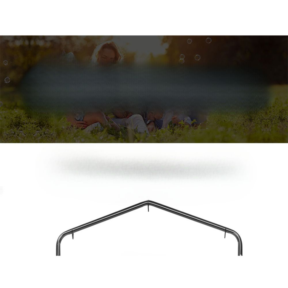 Outdoor Hanging Hammock Pillow Chair with Stand - Cream