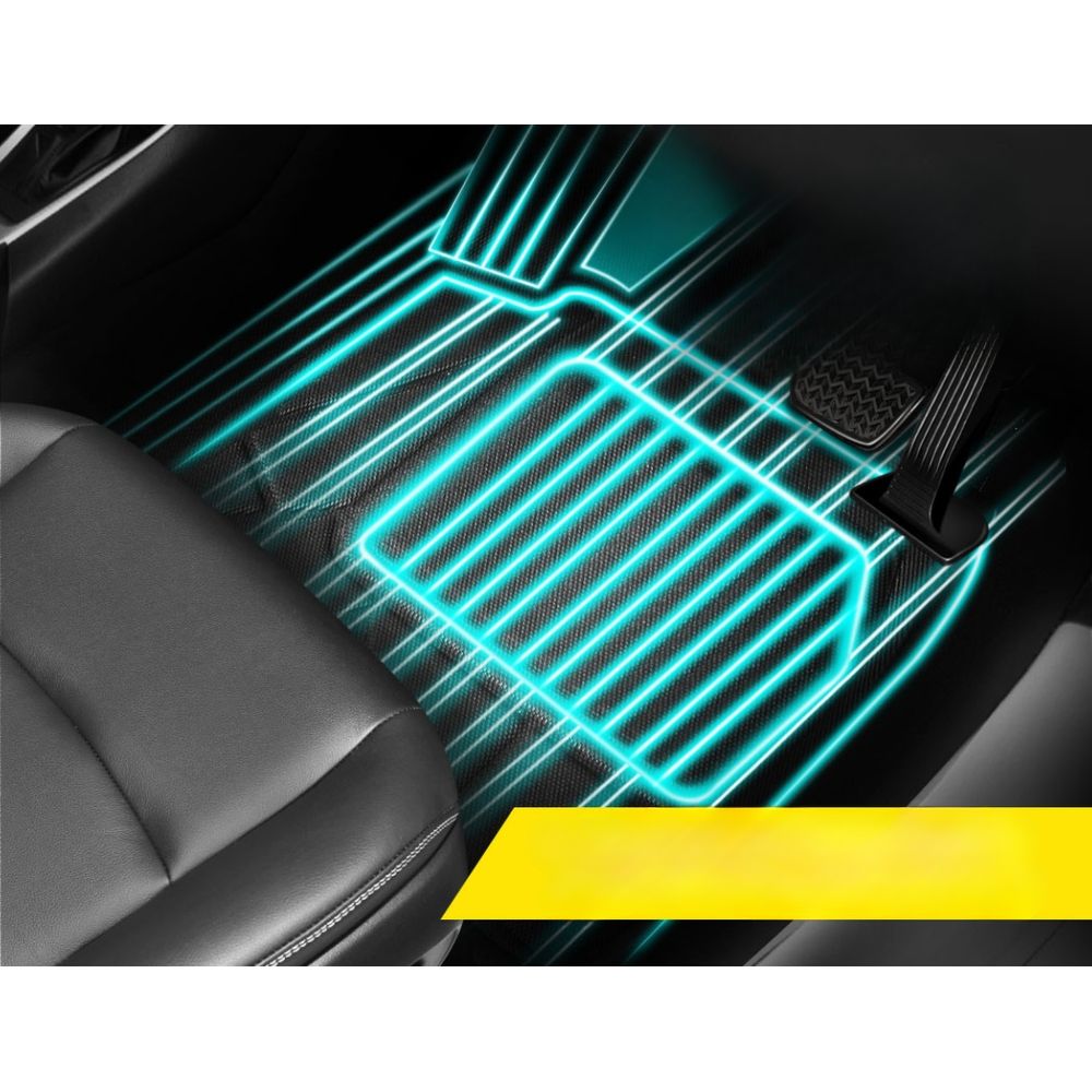 Car Rubber Front Rear Floor Mats 2019 to 2022 Model - For Toyota RAV4