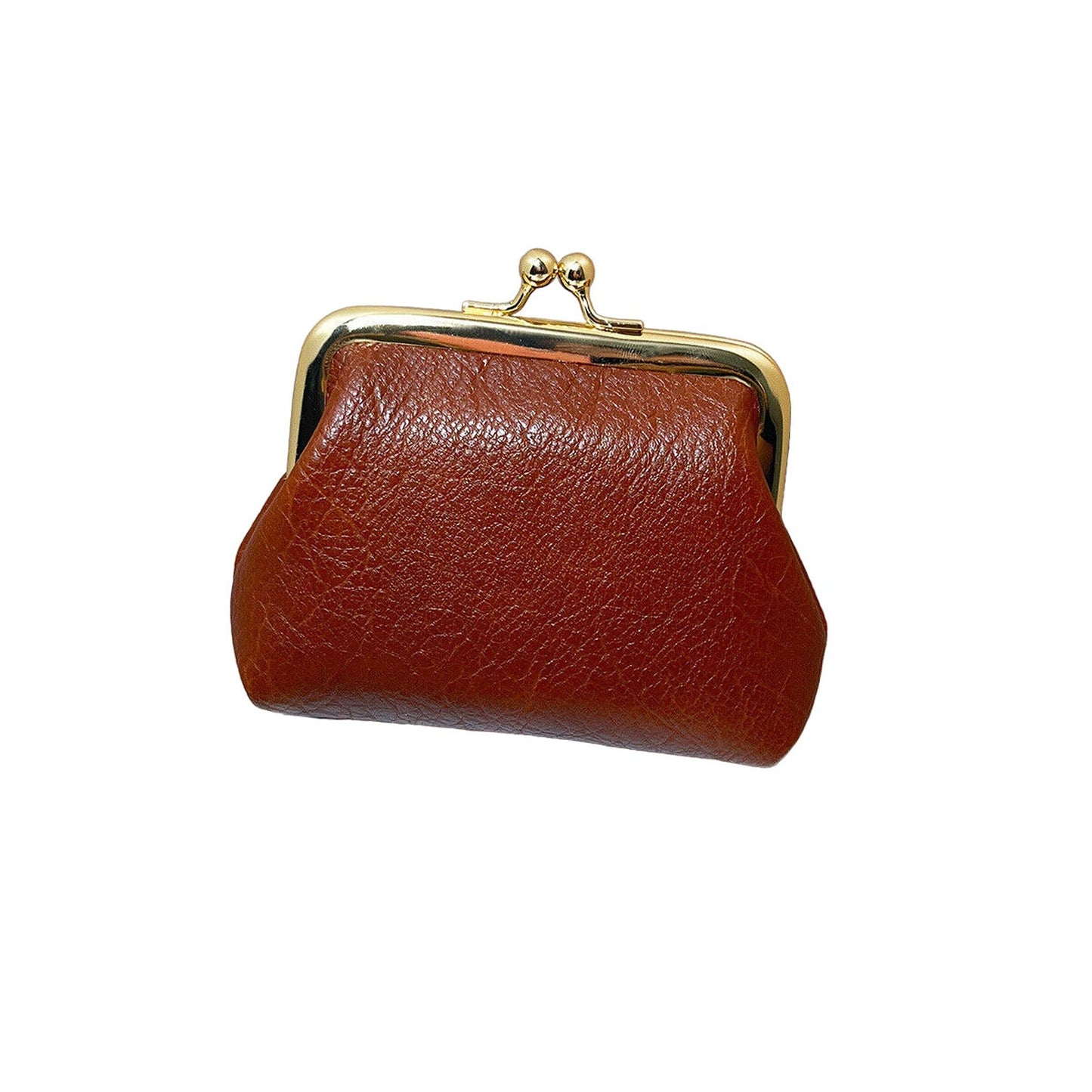 Small Leather Cosmetic Bag for Coin and Lipstick Storage