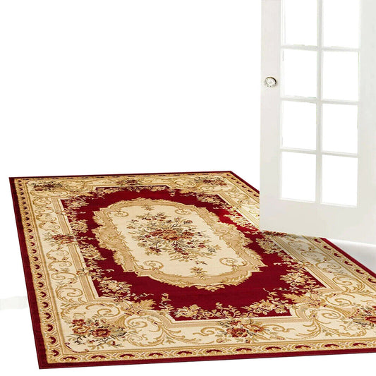 Luxury Royal Style Design Large Soft Shaggy Easy Clean Area Rug