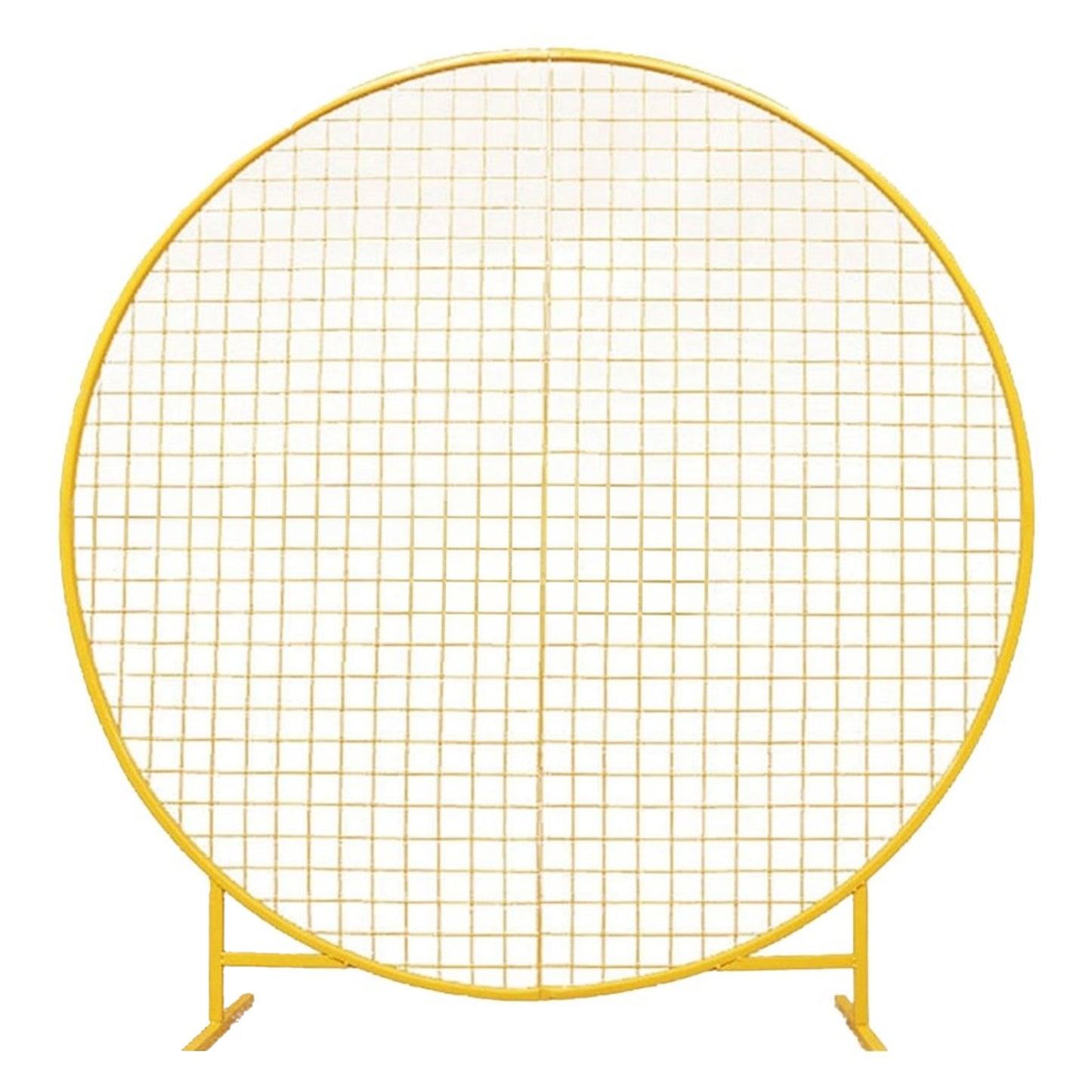 Gold Round Hoop Wedding Party Flower Display Stand Arch