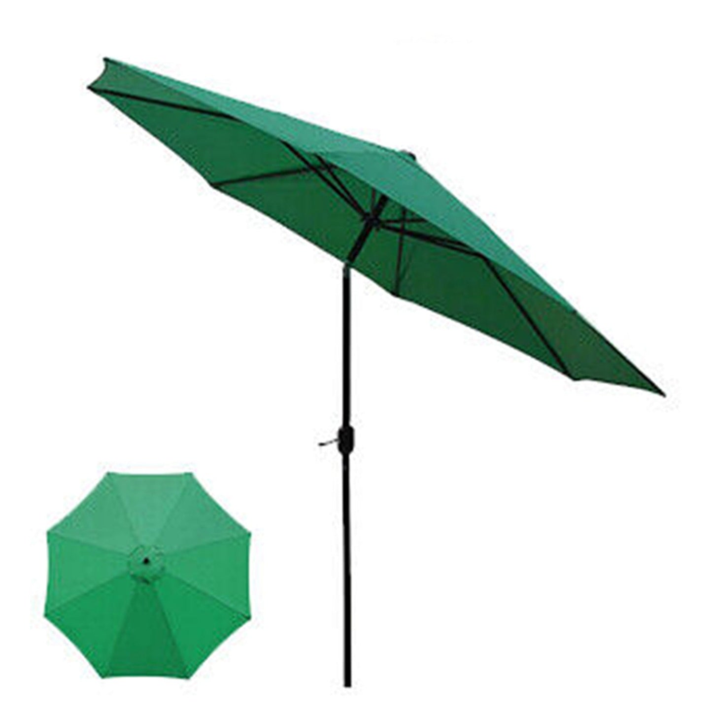 Green Replacement Fabric Canopy for Garden Umbrella - 6 or 8 Arms