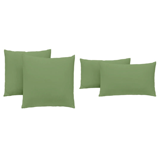 Green 2 Pack Standard European Queen King Pillow Cases