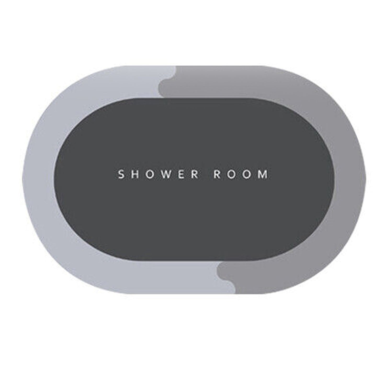 Grey Diatom Mud Non-Slip Floor Mat Bathroom Shower Kitchen Carpet Rug