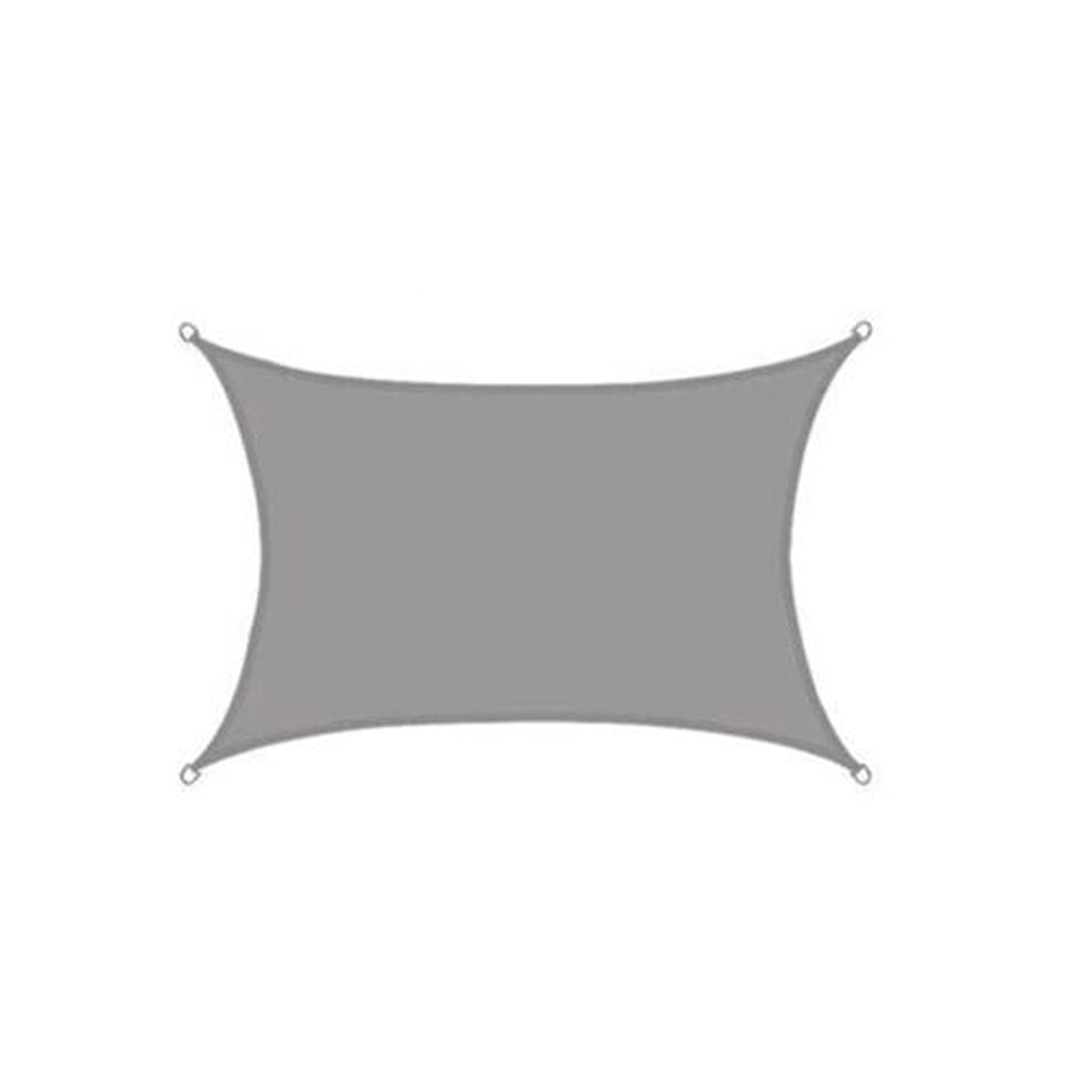 Grey Waterproof Sun Shade Sail Extra Heavy Duty Canopy Awning for Outdoor