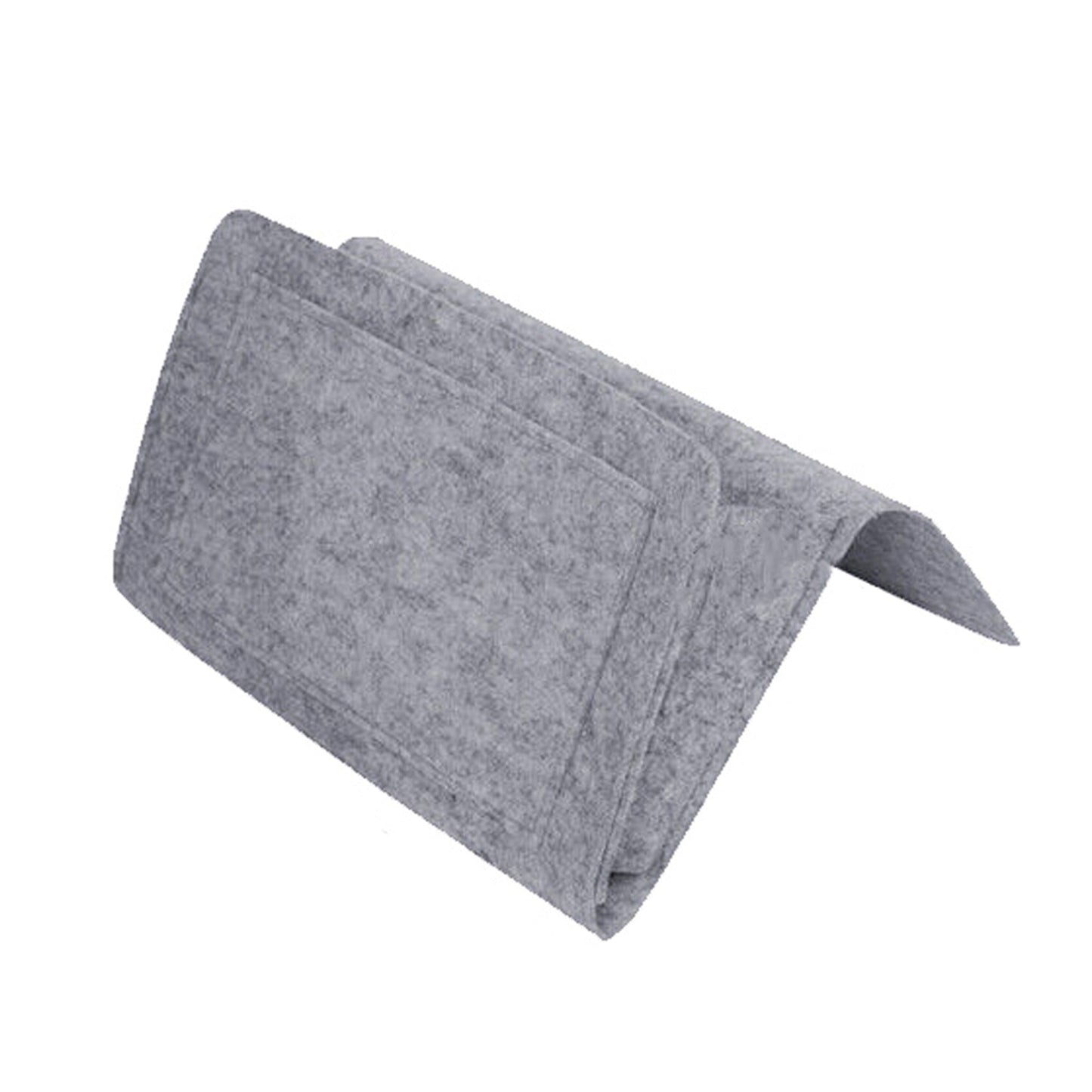 Light Grey Bedside Armrest Storage Organizer with Pockets