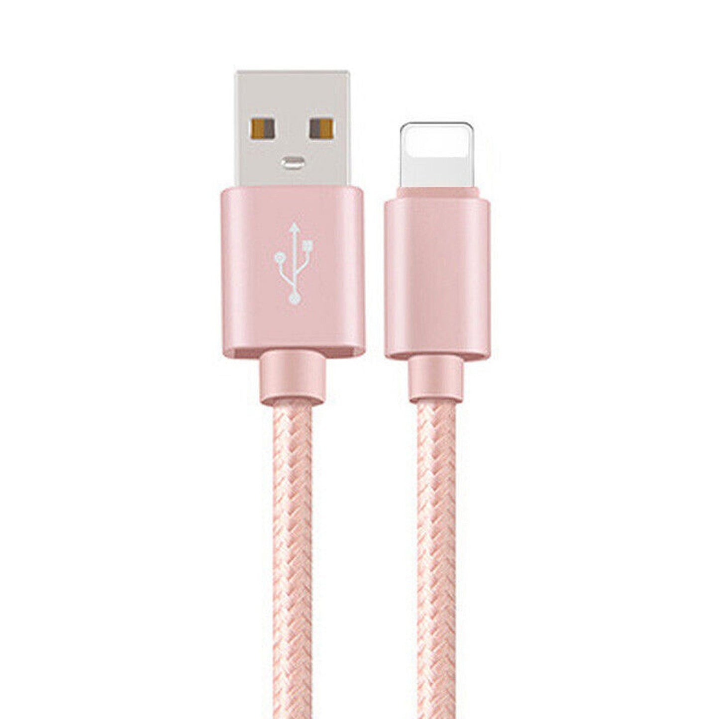Rose Fast Charging Nylon Micro USB Cable for iOS iPhone