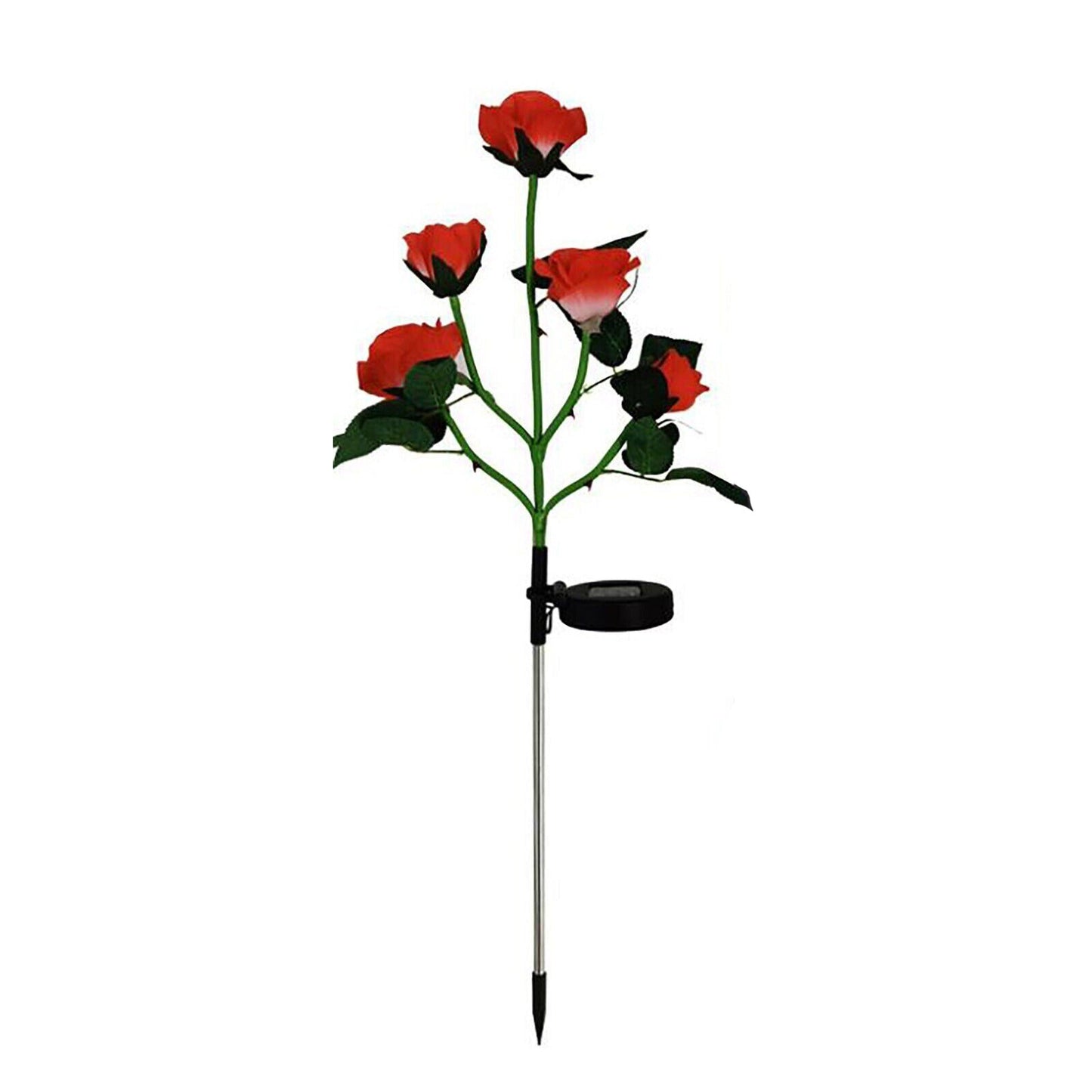 75cm Long Rose Flowers Solar Garden Lights for Yard and Xmas Decor