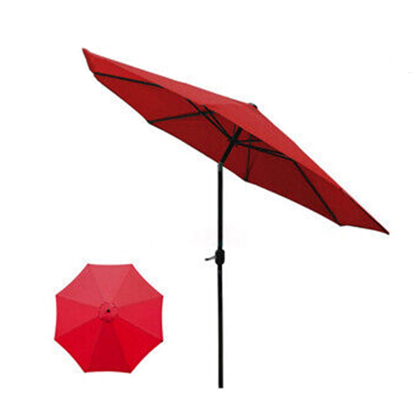 Red Replacement Fabric Canopy for Garden Umbrella - 6 or 8 Arms