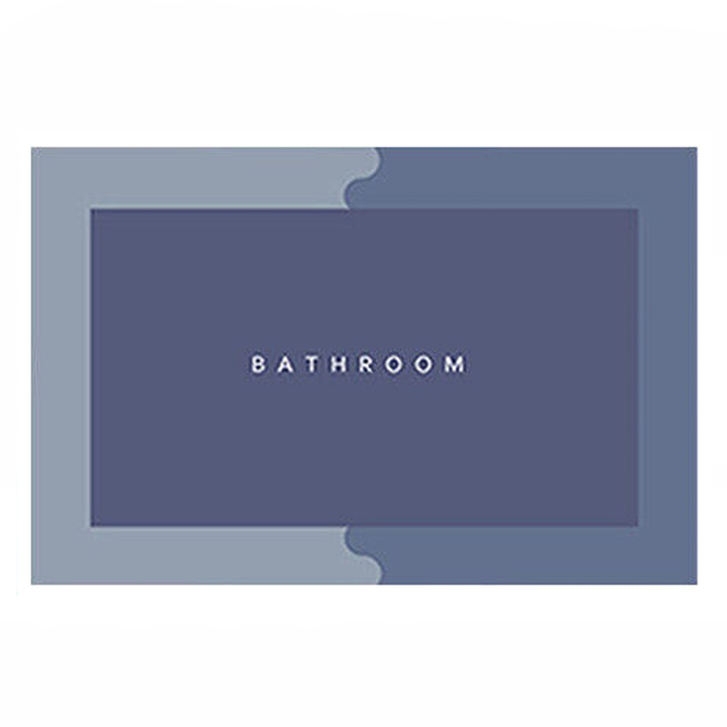 Blue Diatom Mud Non-Slip Floor Mat Bathroom Shower Kitchen Carpet Rug