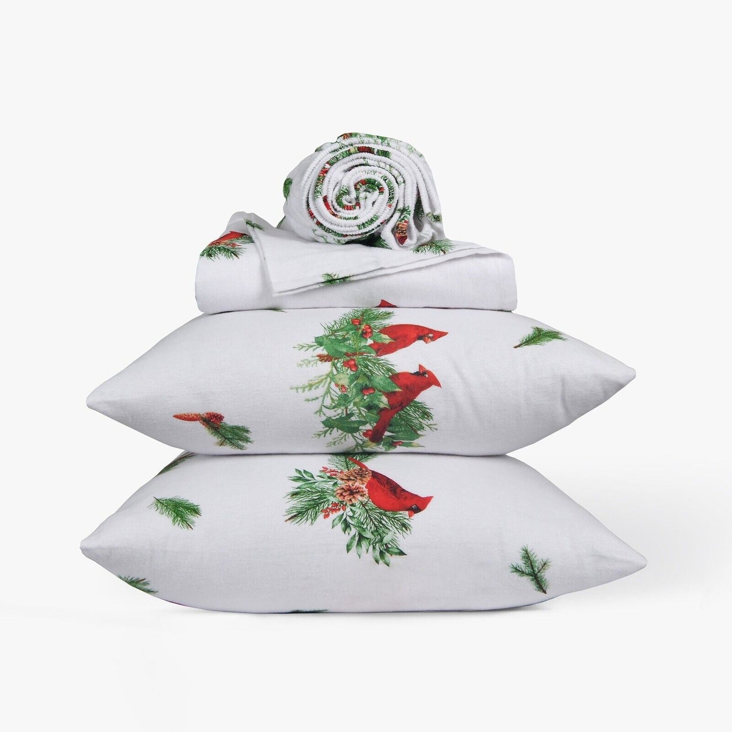 Cardinal Cotton Flannelette Sheets Set with Standard Pillow Case Single Double Queen King