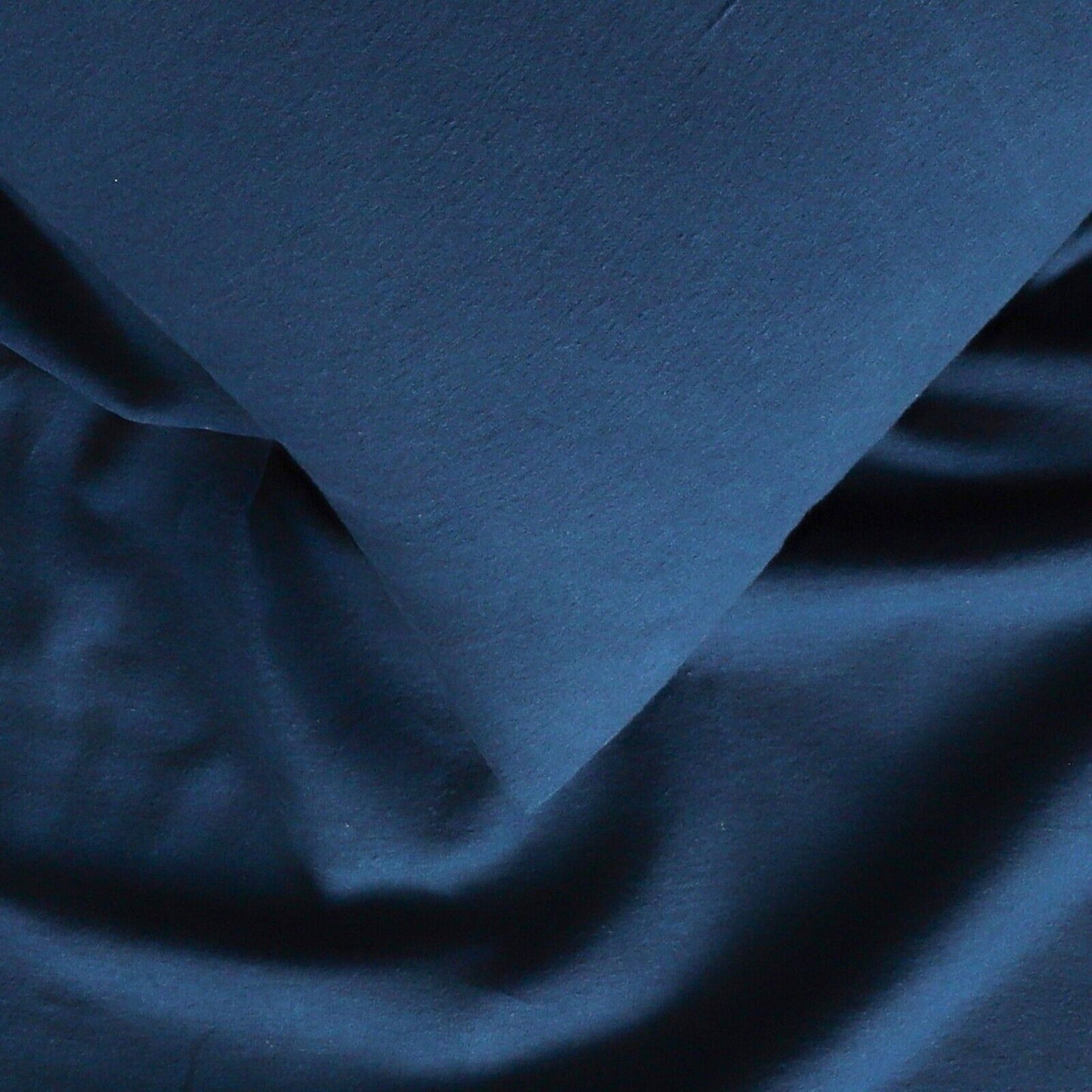 Navy Cotton Flannelette Sheets Set with Standard Pillow Case Single Double Queen King