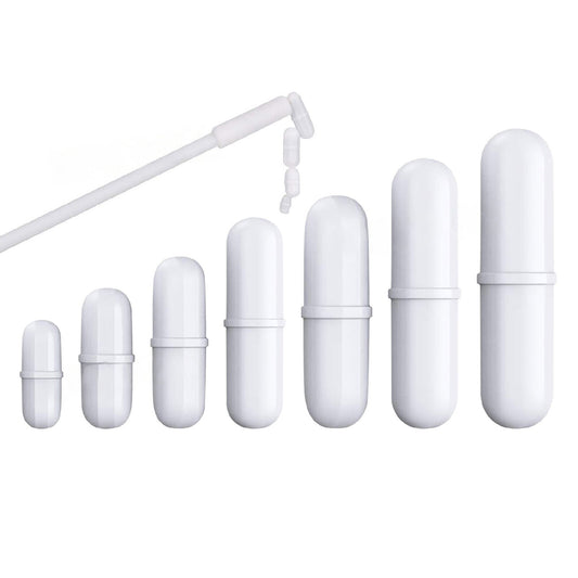 7pcs Magnetic Stirrer Mixer Bar Set with PTFE Cover for Stirred Solution