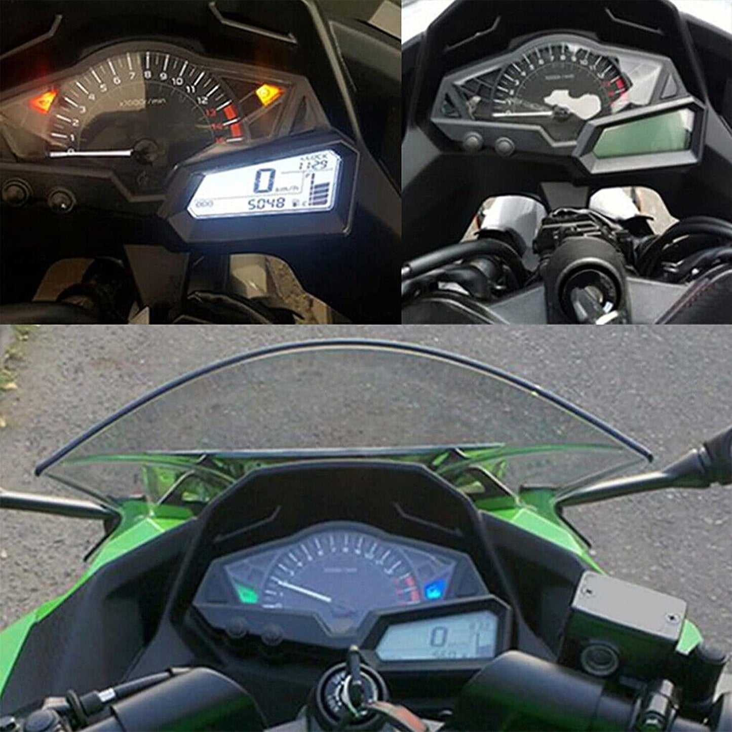 Speedometer Odometer Tachometer Motorcycle LCD Fuel Gauge Ninja
