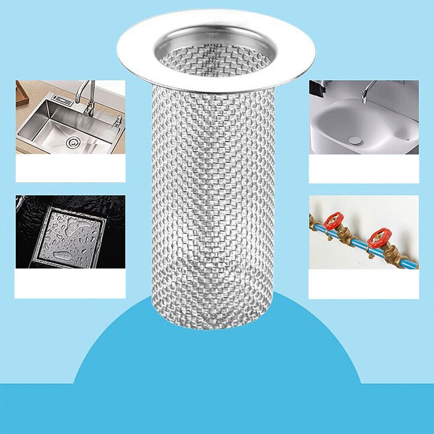 Anti-Blocking Drain Filter Hair Catcher for Bathroom Floor