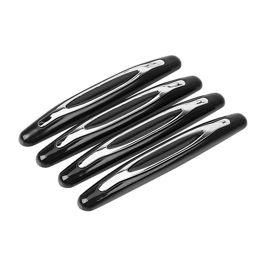4pcs Car Door Edge Scratch Protection Universal Anti-collision Strip Black