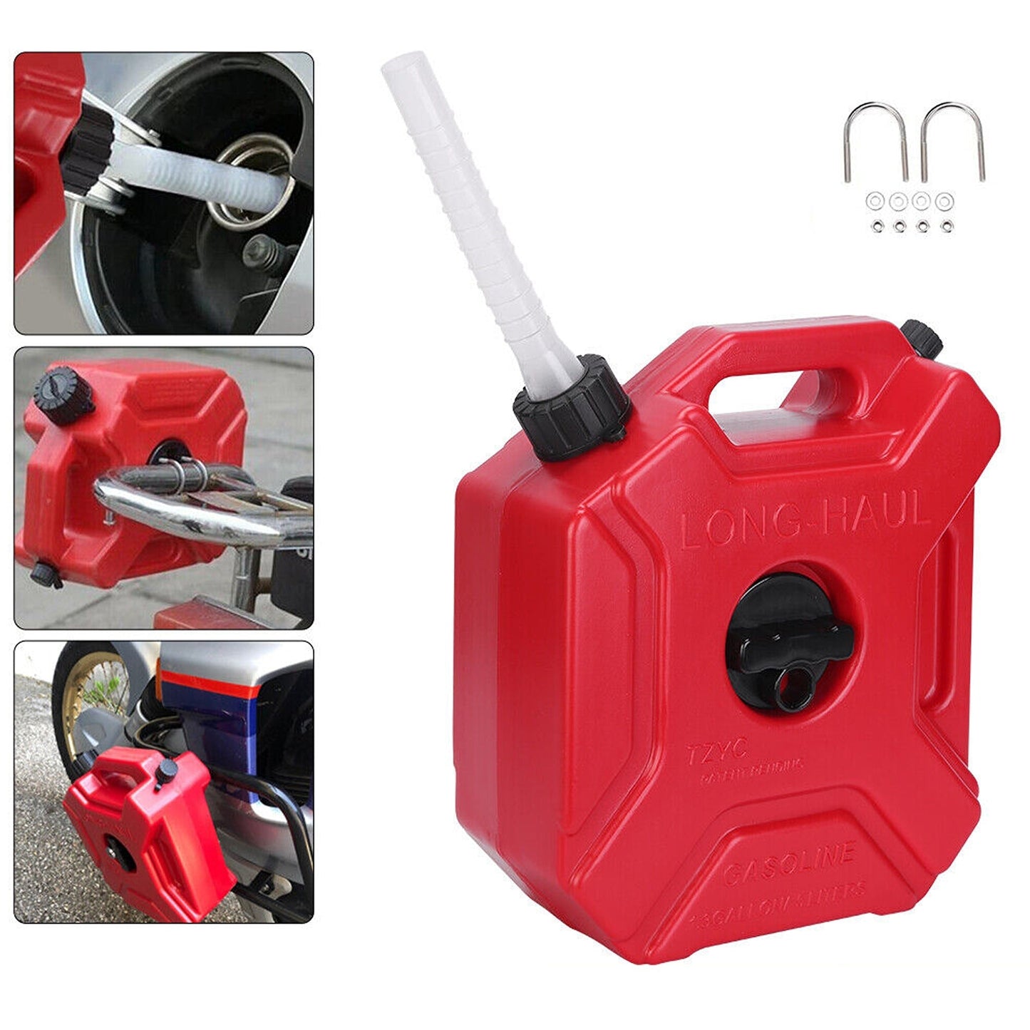 5L Heavy Duty Red Jerry Can with Free Holder
