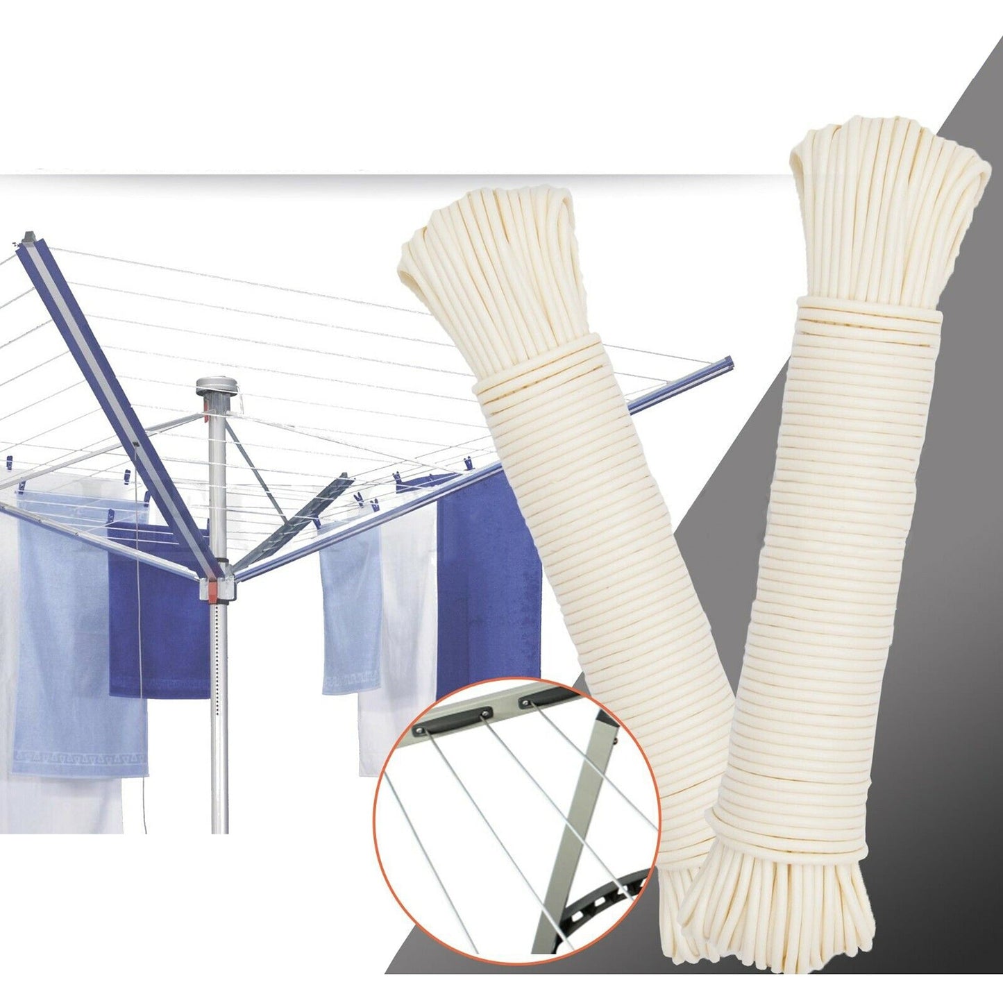 UV Resistant Nylon Core Wire Replacement Clothes Line Cord