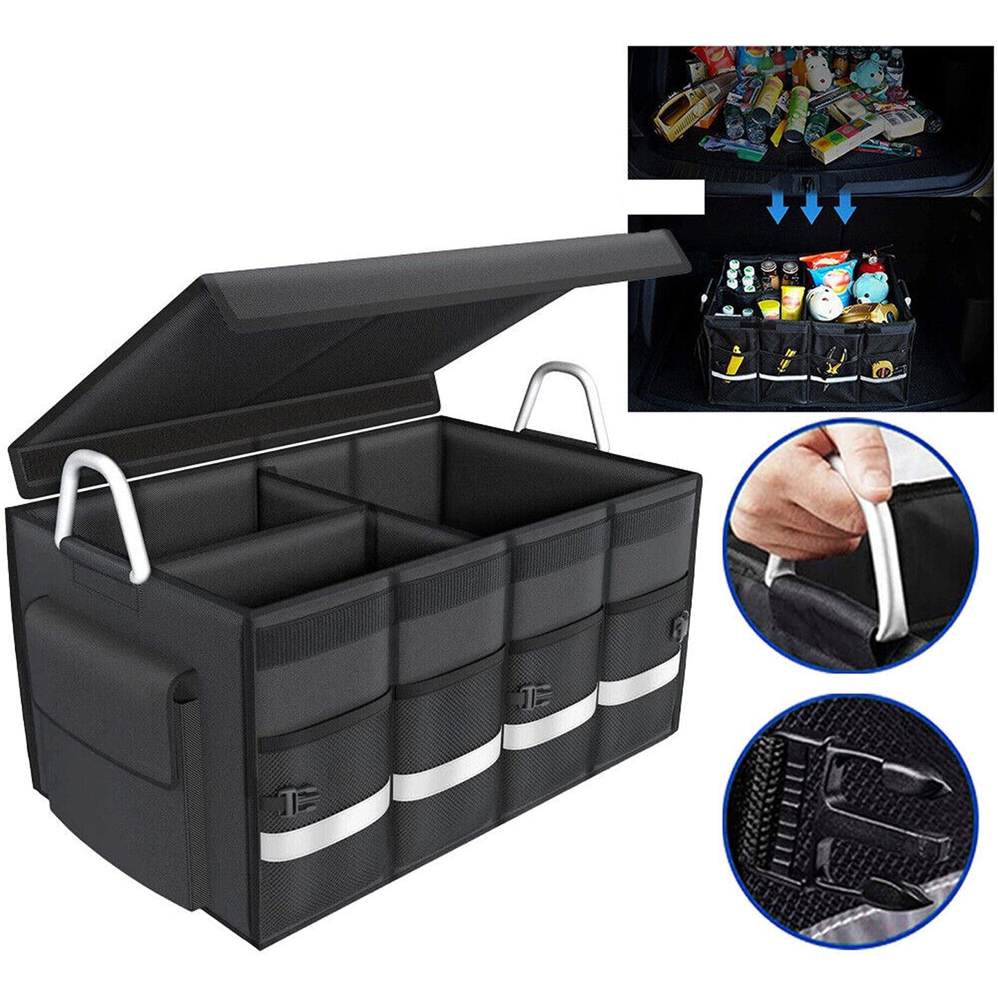 Multipurpose Storage Bag for Car Trunk - Collapsible