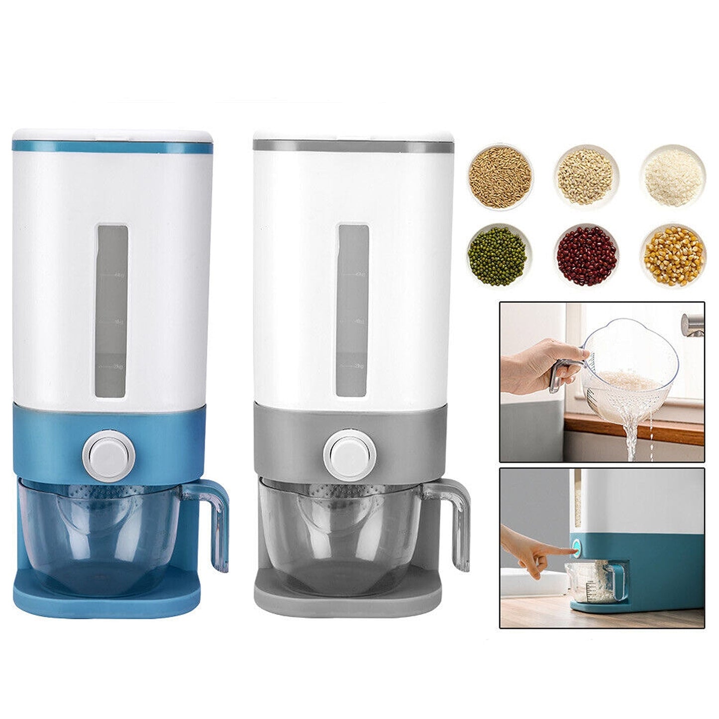 Rice Storage Container with Airtight Lid Ideal for Kitchen Organization