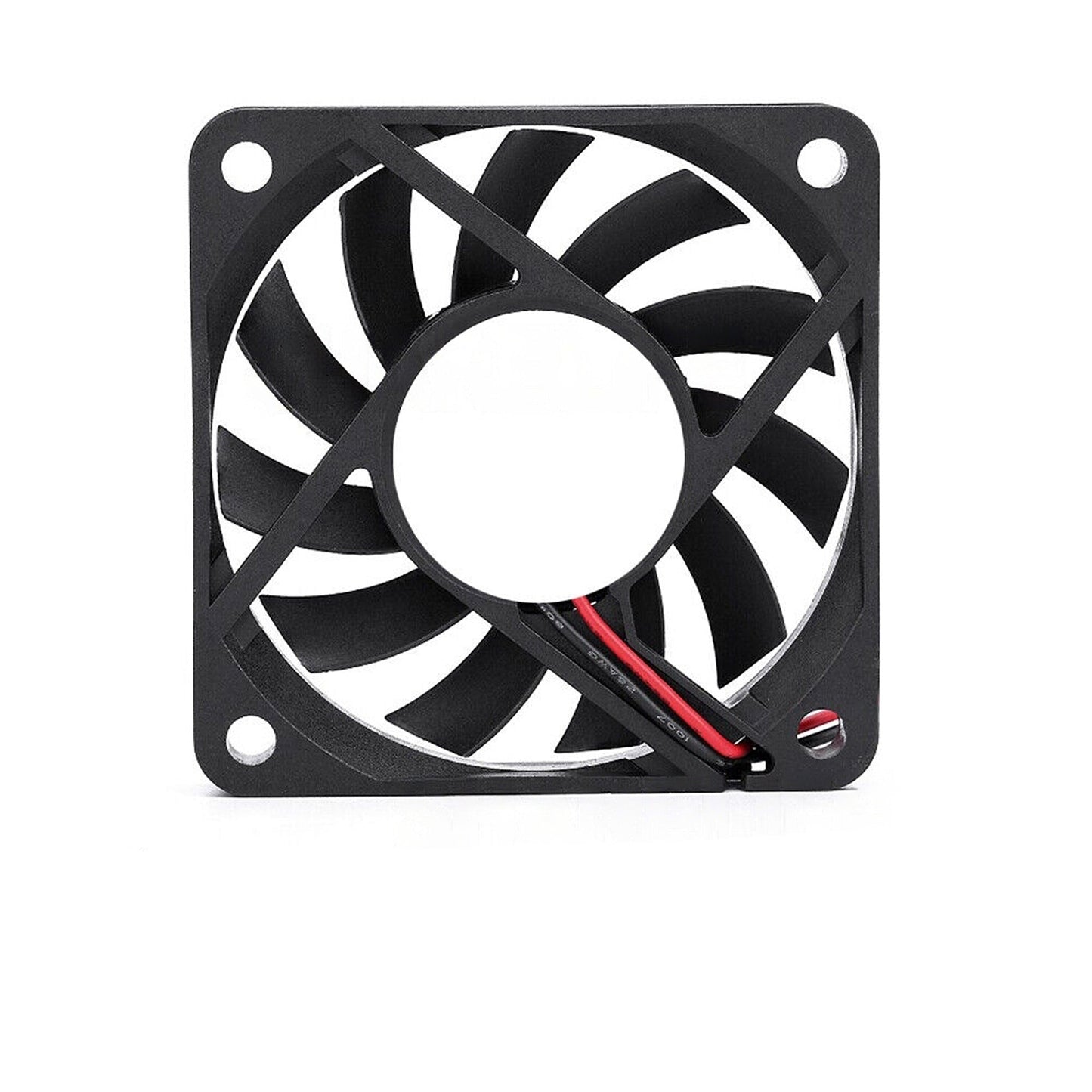 2pcs Silent Brushless PC Case Cooling Fans Black 12V