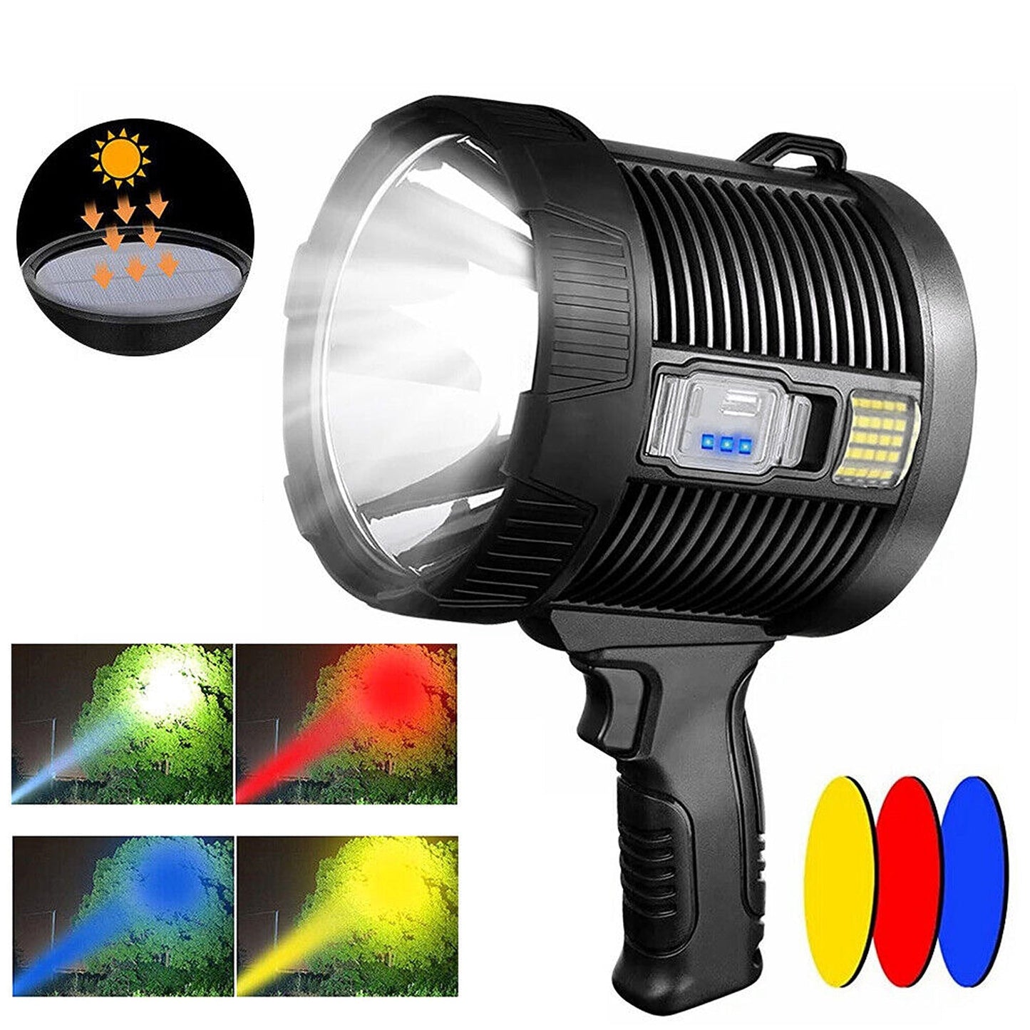 Rechargeable LED WorkLight and Searchlight with USB Functionality