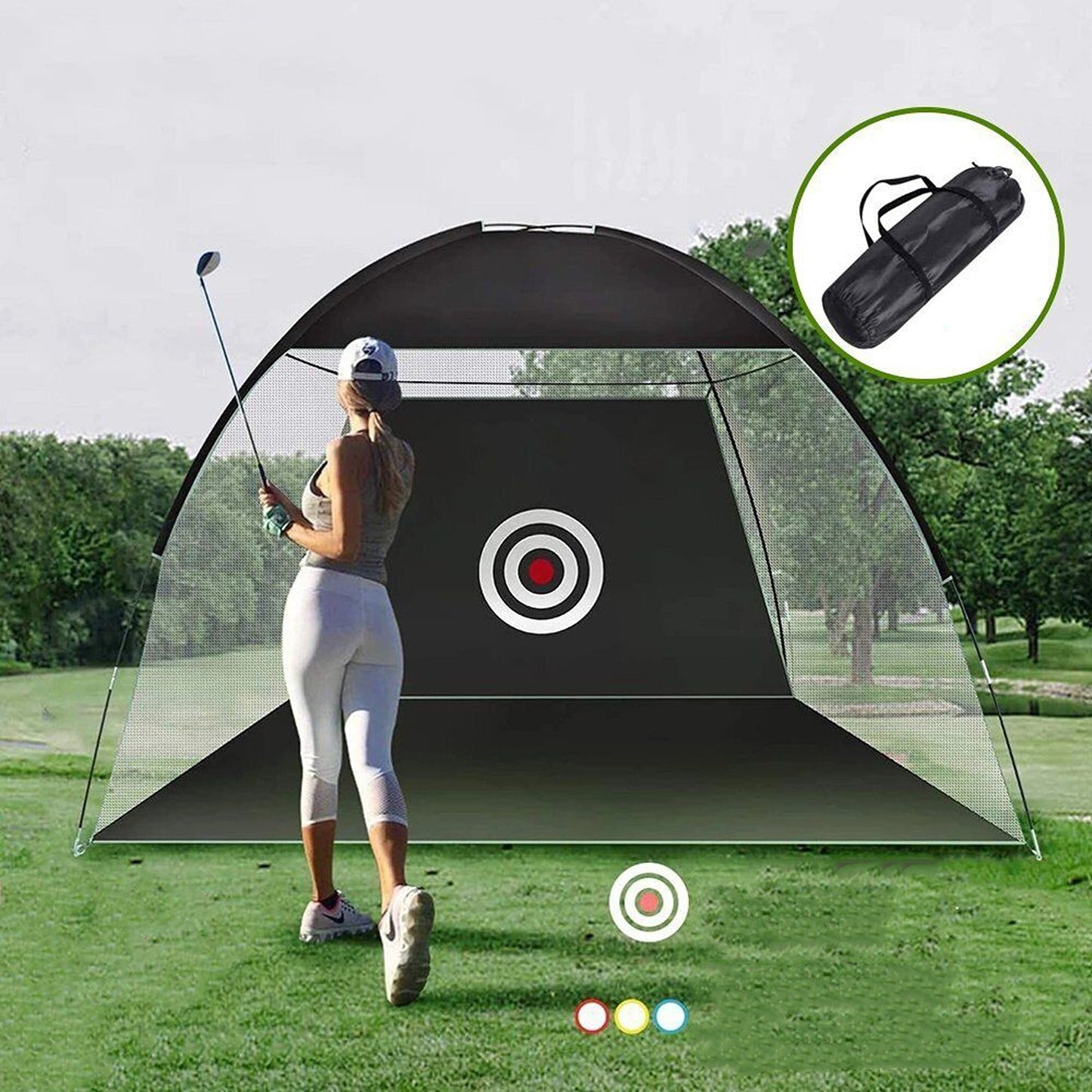 3M Golf Practice Net Hitting Nets Chipping Driving Netting Training Aid Kit