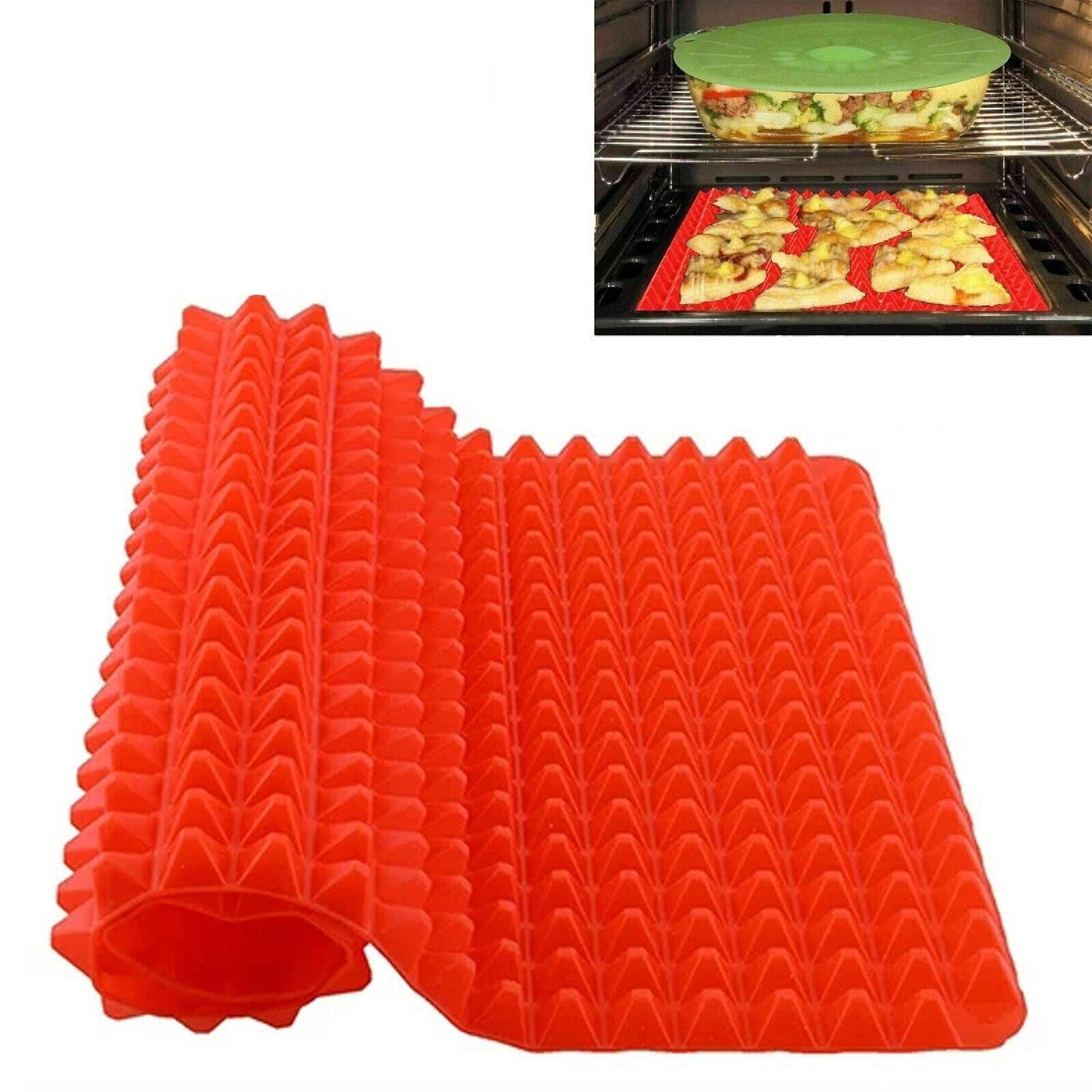 Non-stick Silicone Pyramid Baking Mat Oven Tray Liner