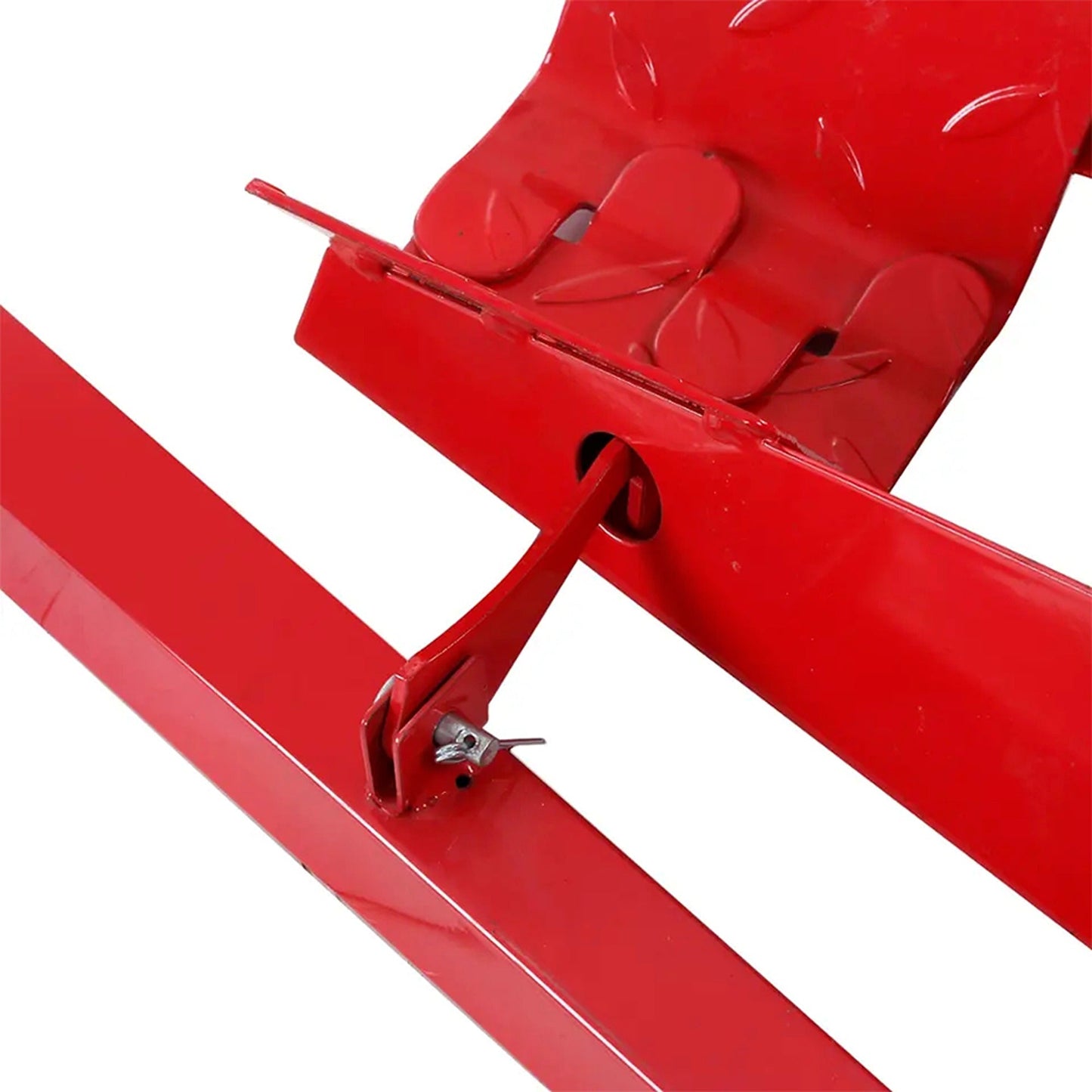 Front Wheel Chock for Motorcycle Trailering and Storage Heavy-Duty