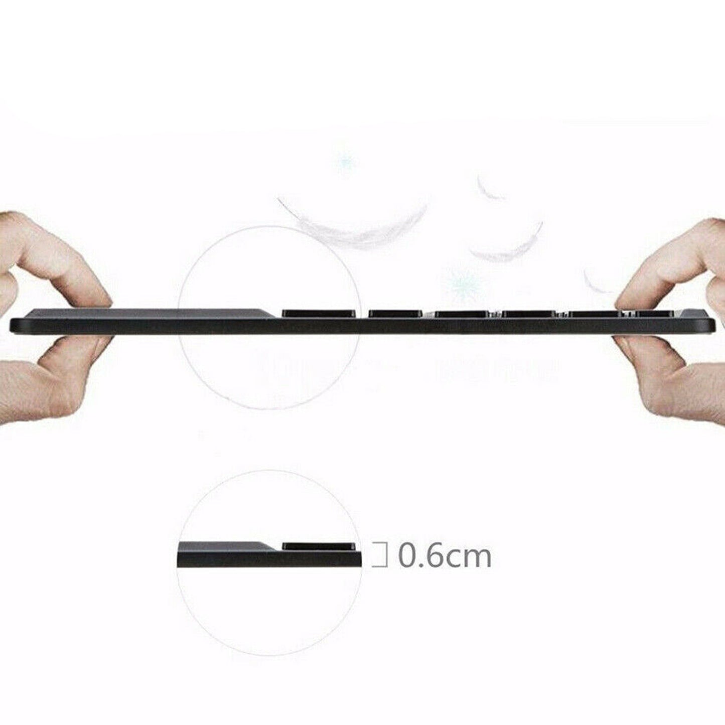 Mini Wireless Bluetooth Keyboard with Touchpad for Laptop Tablet and Phone
