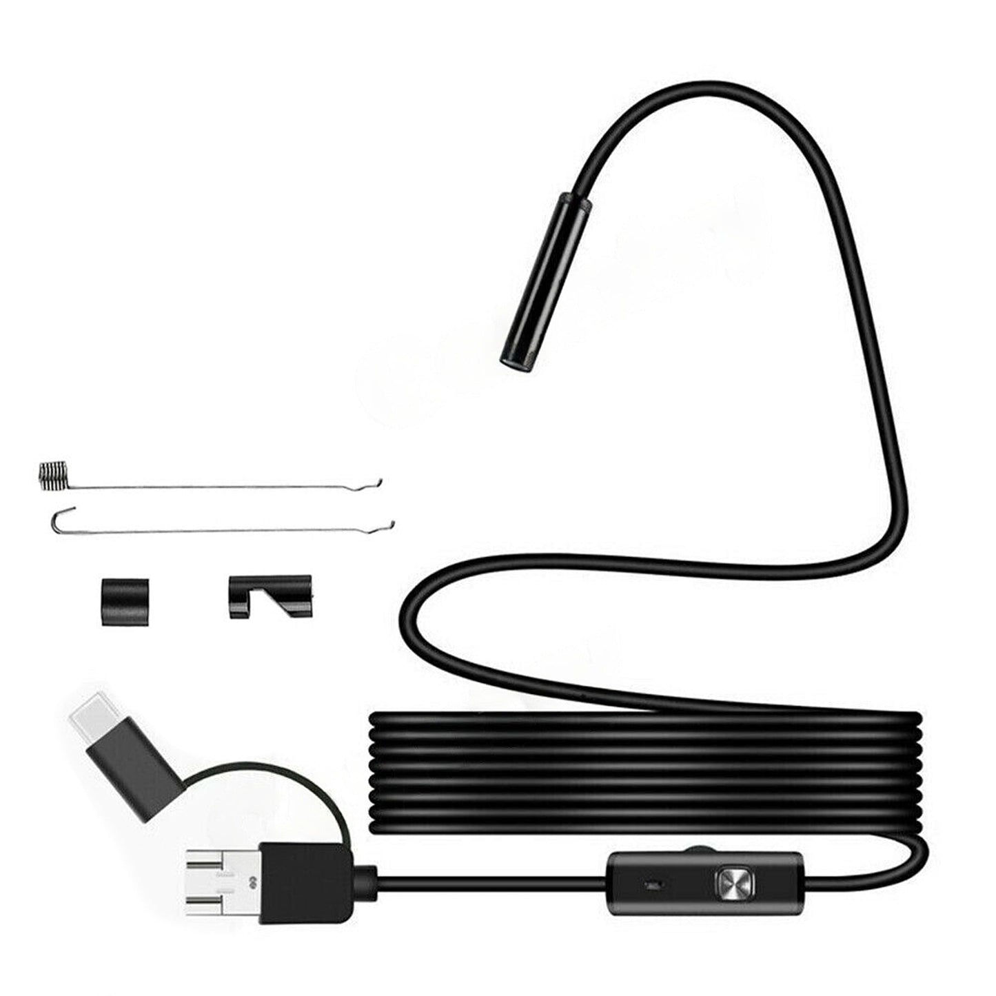 Endoscope Inspection Camera Waterproof USB Type-C Borescope for Android