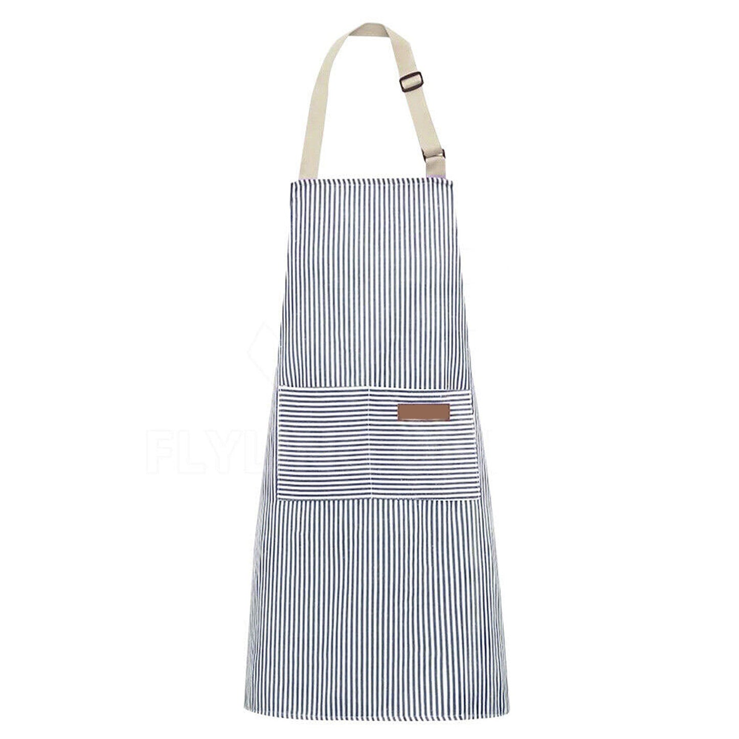 Neck Adjustable Chef Apron with 2 Pockets for Kitchen BBQ